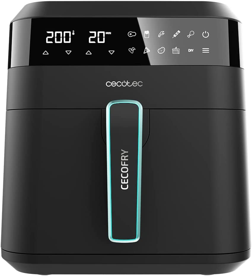 friteuza cu aer cald, fara ulei cecotec cecofry experience 6000, 1700w, 6l, control tactil, 9 programe presetate - imagine 8